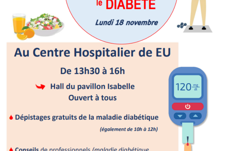 18 novembre : Journée mondiale de lutte contre le diabète à l’hôpital de EU