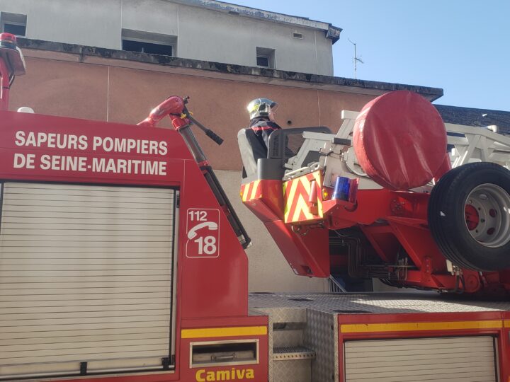 Exercice évacuation CH EU Pompiers