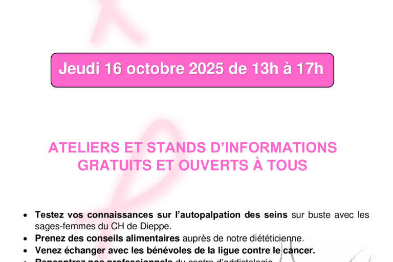 Octobre rose : direction le centre hospitalier de Saint-Valery-en-Caux